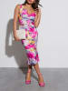 Milan Kiss Kleid in Pink/ Bunt