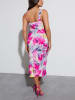 Milan Kiss Kleid in Pink/ Bunt