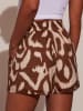 Milan Kiss Shorts in Braun/ Creme