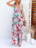 Milan Kiss Jurk lichtroze/groen/wit