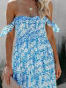 Milan Kiss Kleid in Blau/ Weiß