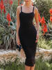 Milan Kiss Strickkleid in Schwarz
