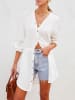 Milan Kiss Longbluse in Weiß