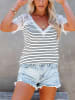 Milan Kiss Shirt wit/zwart