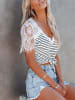 Milan Kiss Shirt wit/zwart