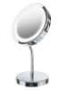 Adler Europe LED-Badezimmerspiegel "AD 2159" in Silber/ Silber - Ø 15 cm