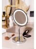 Adler Europe LED-Badezimmerspiegel "AD 2159" in Silber/ Silber - Ø 15 cm