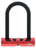 ABUS Fahrradschloss mit Rundbügel in Schwarz/ Rot