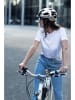 ABUS Kask rowerowy "Hyban 2.0" w kolorze srebrnym