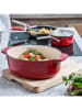 KitchenAid 2tlg. Set: Bräter in Rot - 5,6 l
