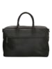 HIDE & STITCHES Leder-Weekender in Schwarz - (B)41 x (H)26 x (T)14 cm