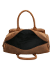 HIDE & STITCHES Leder-Weekender in Hellbraun - (B)41 x (H)26 x (T)14 cm