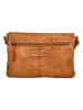 HIDE & STITCHES Leder-Umhängetasche in Hellbraun - (B)23 x (H)16 x (T)4 cm