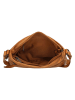 HIDE & STITCHES Leder-Umhängetasche in Hellbraun - (B)23 x (H)16 x (T)4 cm