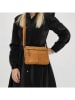 HIDE & STITCHES Leder-Umhängetasche in Hellbraun - (B)23 x (H)16 x (T)4 cm