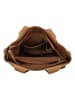 HIDE & STITCHES Leren handtas lichtbruin - (B)34 x (H)28 x (D)15 cm