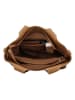 HIDE & STITCHES Leren handtas lichtbruin - (B)34 x (H)28 x (D)15 cm