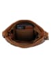 HIDE & STITCHES Leren schoudertas lichtbruin - (B)17 x (H)20 x (D)2 cm
