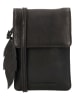 HIDE & STITCHES Leder-Handytasche in Braun - (B)13 x (H)19 x (T)2 cm