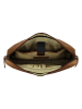 HIDE & STITCHES Leder-Businesstasche in Hellbraun - (B)38 x (H)29 x (T)7 cm
