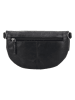 HIDE & STITCHES Leder-Brustbeutel in Schwarz - (B)24 x (H)13 x (T)8 cm