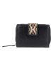HIDE & STITCHES Leder-Geldbörse in Schwarz - (B)13 x (H)9 x (T)3 cm