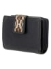HIDE & STITCHES Leder-Geldbörse in Schwarz - (B)13 x (H)9 x (T)3 cm