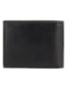 HIDE & STITCHES Leder-Geldbörse in Schwarz - (B)12 x (H)10 x (T)2 cm