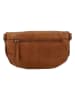 HIDE & STITCHES Leren borstbuidel lichtbruin - (B)24 x (H)13 x (D)11 cm
