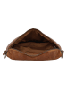 HIDE & STITCHES Leren borstbuidel lichtbruin - (B)24 x (H)13 x (D)11 cm