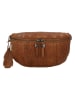 HIDE & STITCHES Leren borstbuidel lichtbruin - (B)24 x (H)13 x (D)11 cm