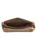 HIDE & STITCHES Leren schoudertas lichtbruin/bruin - (B)26 x (H)21 x (D)6 cm