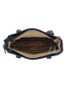 HIDE & STITCHES Leder-Henkeltasche in Dunkelblau - (B)35 x (H)22 x (T)8 cm
