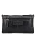HIDE & STITCHES Leren schoudertas zwart - (B)24 x (H)14 x (D)2 cm