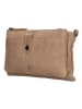 HIDE & STITCHES Leder-Umhängetasche in Beige - (B)24 x (H)14 x (T)2 cm