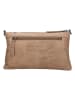 HIDE & STITCHES Leder-Umhängetasche in Beige - (B)24 x (H)14 x (T)2 cm