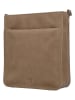 HIDE & STITCHES Leren schoudertas lichtbruin - (B)25 x (H)28 x (D)9 cm