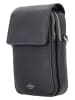 Charm Leder-Handytasche in Anthrazit - (B)12 x (H)22 x (T)6 cm