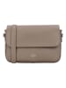 Charm Leder-Umhängetasche in Taupe - (B)23 x (H)16 x (T)5 cm