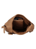 HIDE & STITCHES Leder-Schultertasche in Hellbraun - (B)28 x (H)27 x (T)10 cm
