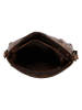 HIDE & STITCHES Leder-Umhängetasche in Hellbraun - (B)28 x (H)22 x (T)8 cm