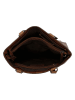 HIDE & STITCHES Leder-Schultertasche in Hellbraun - (B)35 x (H)20 x (T)11 cm