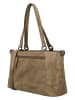 HIDE & STITCHES Leder-Schultertasche in Beige - (B)35 x (H)20 x (T)11 cm