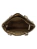 HIDE & STITCHES Leder-Schultertasche in Beige - (B)35 x (H)20 x (T)11 cm
