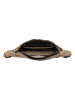 HIDE & STITCHES Leder-Brustbeutel in Beige - (B)36 x (H)17 x (T)6 cm