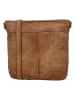 HIDE & STITCHES Leder-Schultertasche in Hellbraun - (B)35 x (H)30 x (T)10 cm