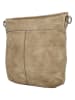 HIDE & STITCHES Leder-Schultertasche in Beige - (B)35 x (H)30 x (T)10 cm