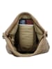 HIDE & STITCHES Leder-Schultertasche in Beige - (B)35 x (H)30 x (T)10 cm