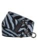 ZEBRA Pasek w kolorze czarno-błękitnym do torebki - dł. 140 cm