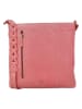 HIDE & STITCHES Leder-Umhängetasche in Rosa - (B)30 x (H)30 x (T)2 cm